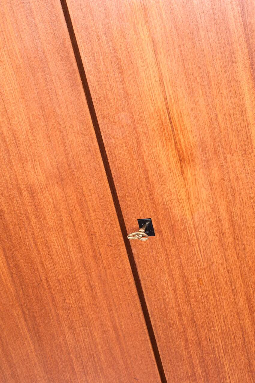 Vintage Scandinavian/Mid Century wardrobe in teak wood, France, 60s.