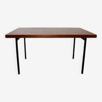 Vintage modernist teak table Paul Geoffroy Roche Bobois 1960s