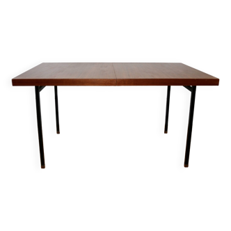 Vintage modernist teak table Paul Geoffroy Roche Bobois 1960s