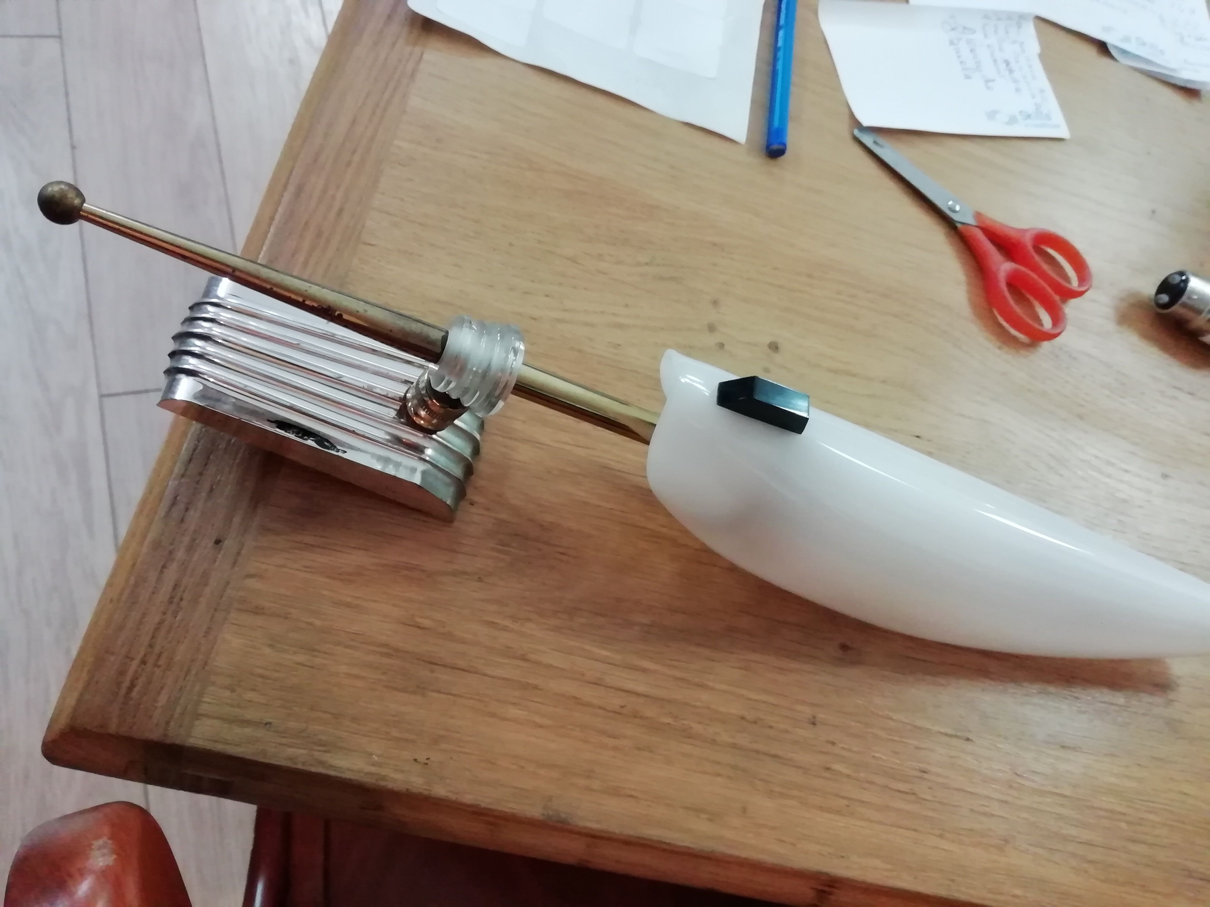 Pair of "60 years" wall light
