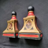 Rares serre-livres sculpturaux vintage de style Renaissance italienne, pein