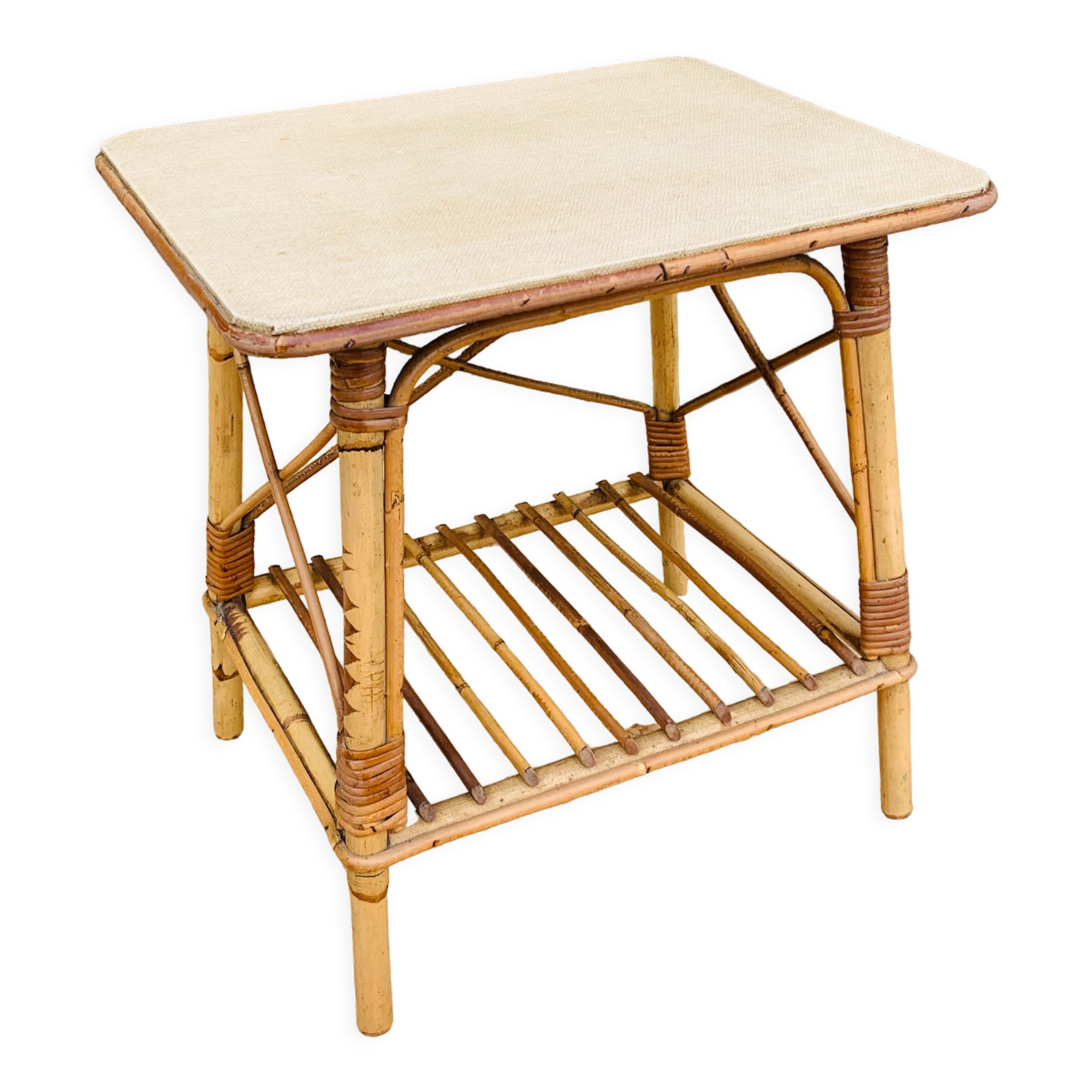 Rattan coffee table