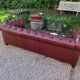 Canapé Chesterfield en cuir marron