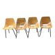 Tonneau chair by Pierre Guariche for Steiner - set of 4 pieces