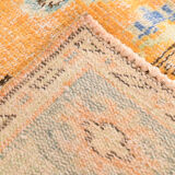 6x9 orange madallion oushak rug, 288x194cm