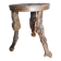 Tabouret ancien ceps de vigne