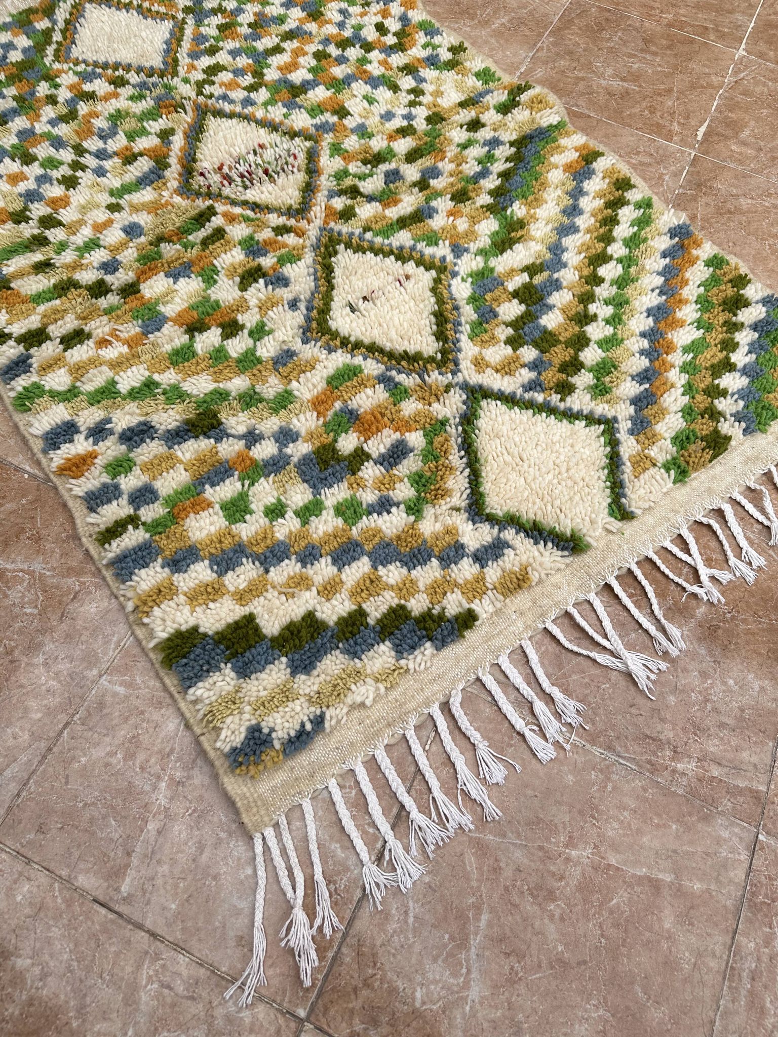 Small Moroccan Azilal rug, authentic vintage Moroccan Berber rug