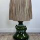 Vintage 1960s shaded green ceramic lamp