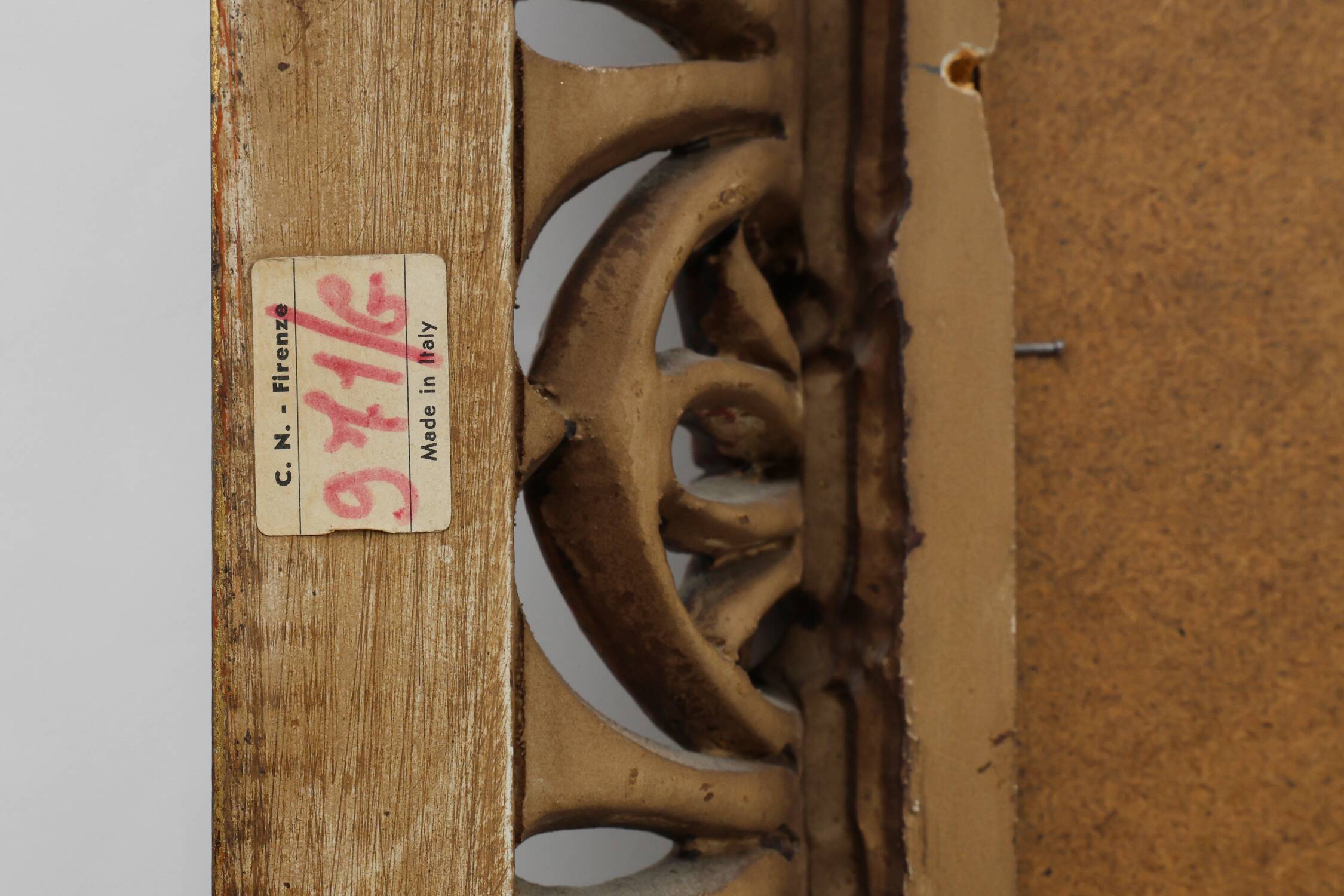 Baroque Revival Firenze Mirror in Carved Wood, Italy ca. 1960