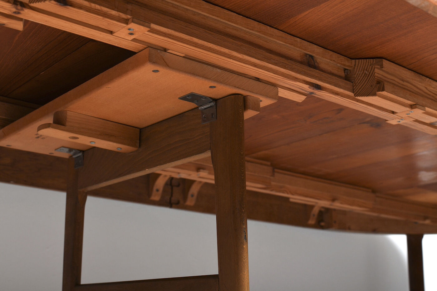 Hans J. Wegner Teak and Oak Dining Table 1950s