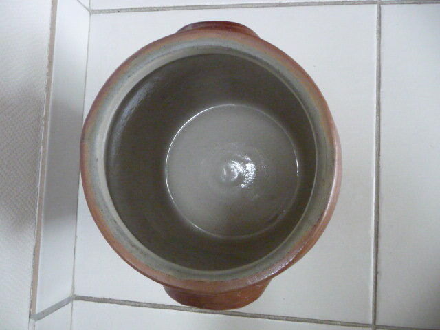 Old grease pot or candied stoneware pot