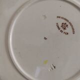 3 Creil and Montereau earthenware plates
