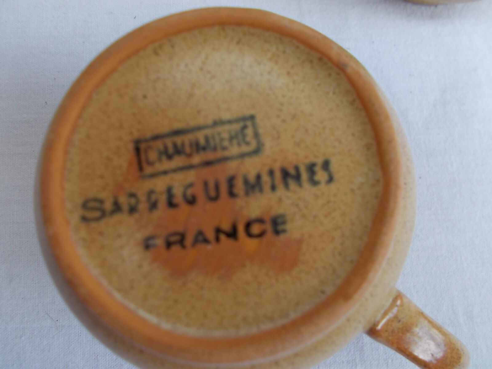 Set of 8 Sarreguemines cups