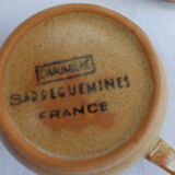 Lot of 8 cups from Sarreguemines