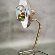 Rare lampe de bureau réglable en chrome Bauhaus des années 1930, Tchécoslovaquie