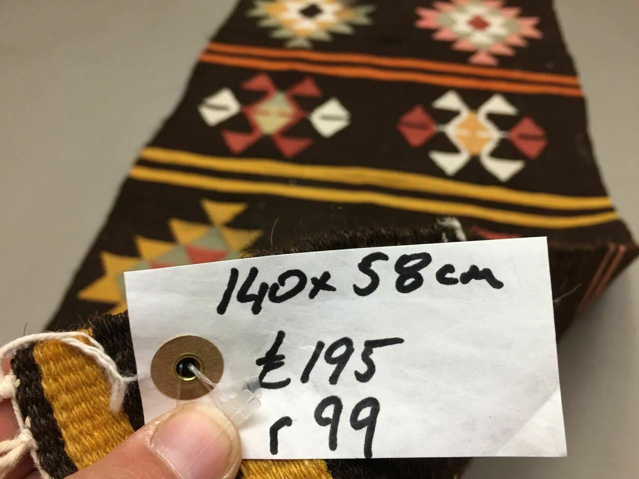 Coureur kilim turc 140x58 cm