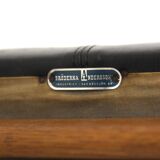 Scandinavian leather footstool, Bröderna Andersson, Sweden, 1960