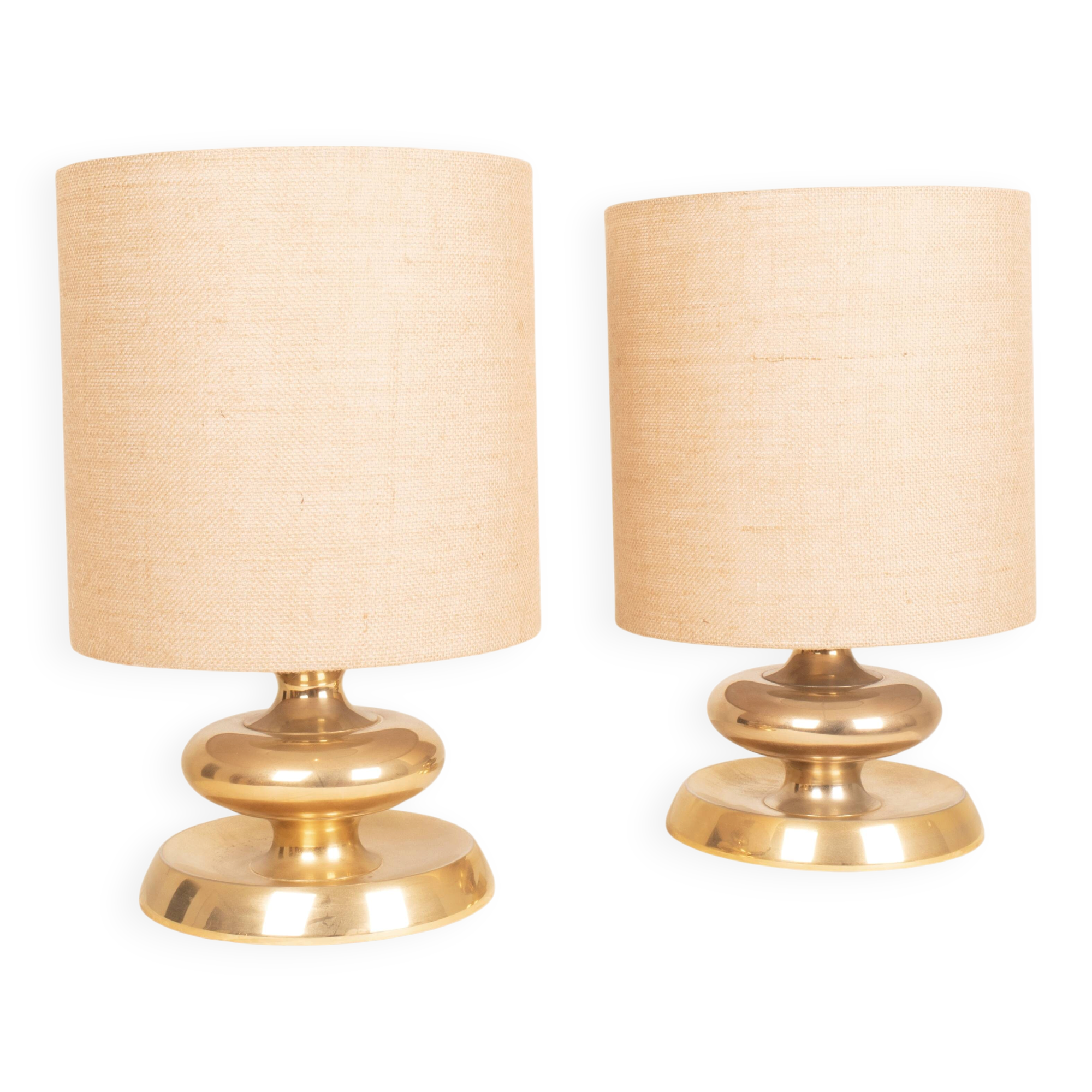Pair of C-363 Lamps 24K Gold Edition by Luci Italia, 1970
