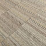 Brown & Cream Large Kilim Area Rug, 229x315Cm