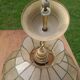 Mother-of-pearl and brass pendant light
