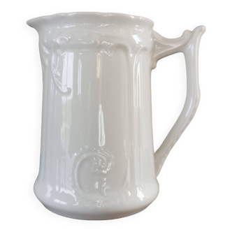 White porcelain pitcher