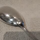 Silver-plated rice serving scoop by Christofle, "Pearls" pattern