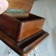 Old wooden feather box