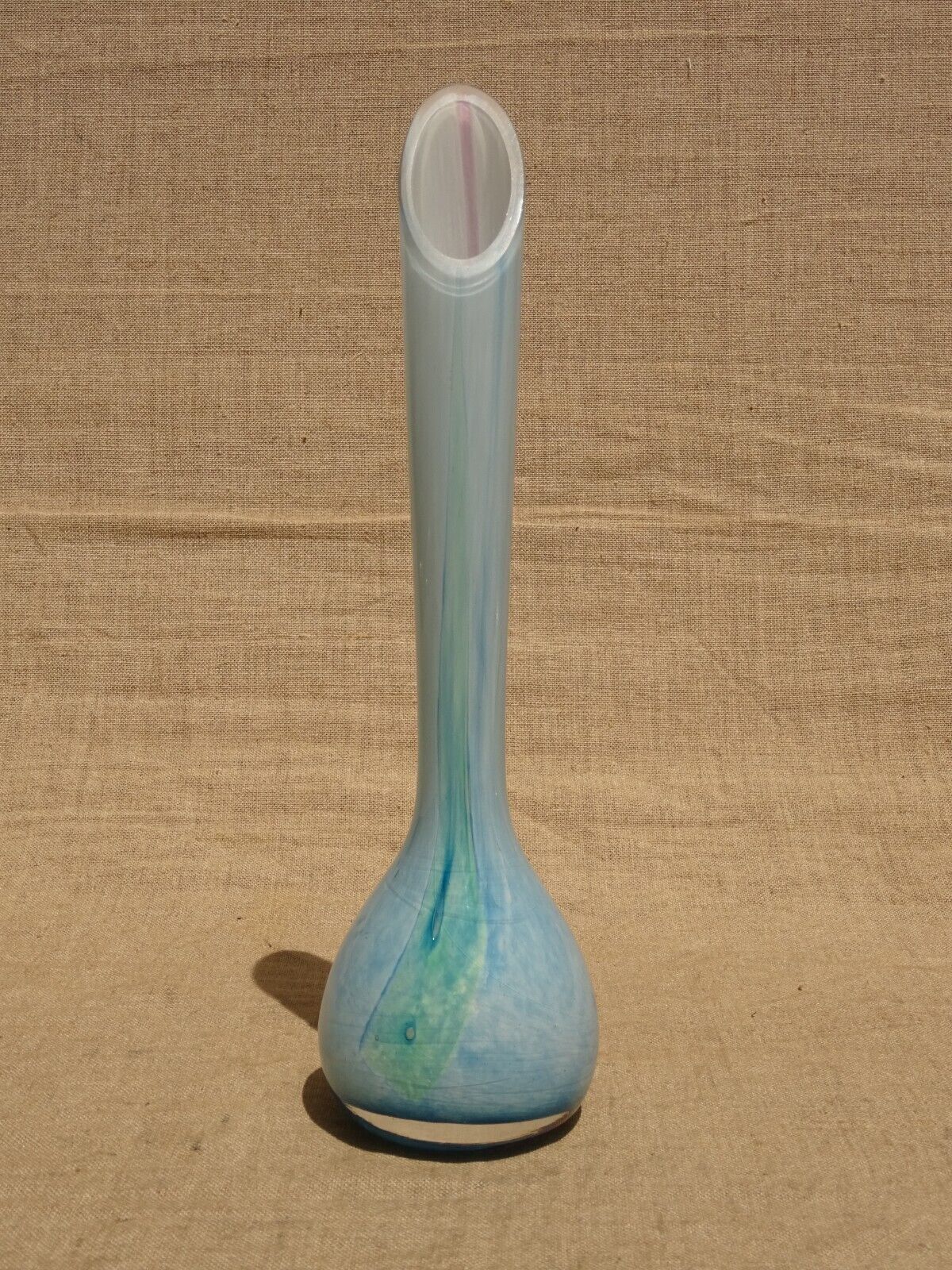 Vintage multilayer glass soliflore vase La Rochère