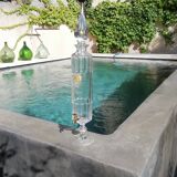 Val Saint_Lambert crystal-cut whiskey fountain