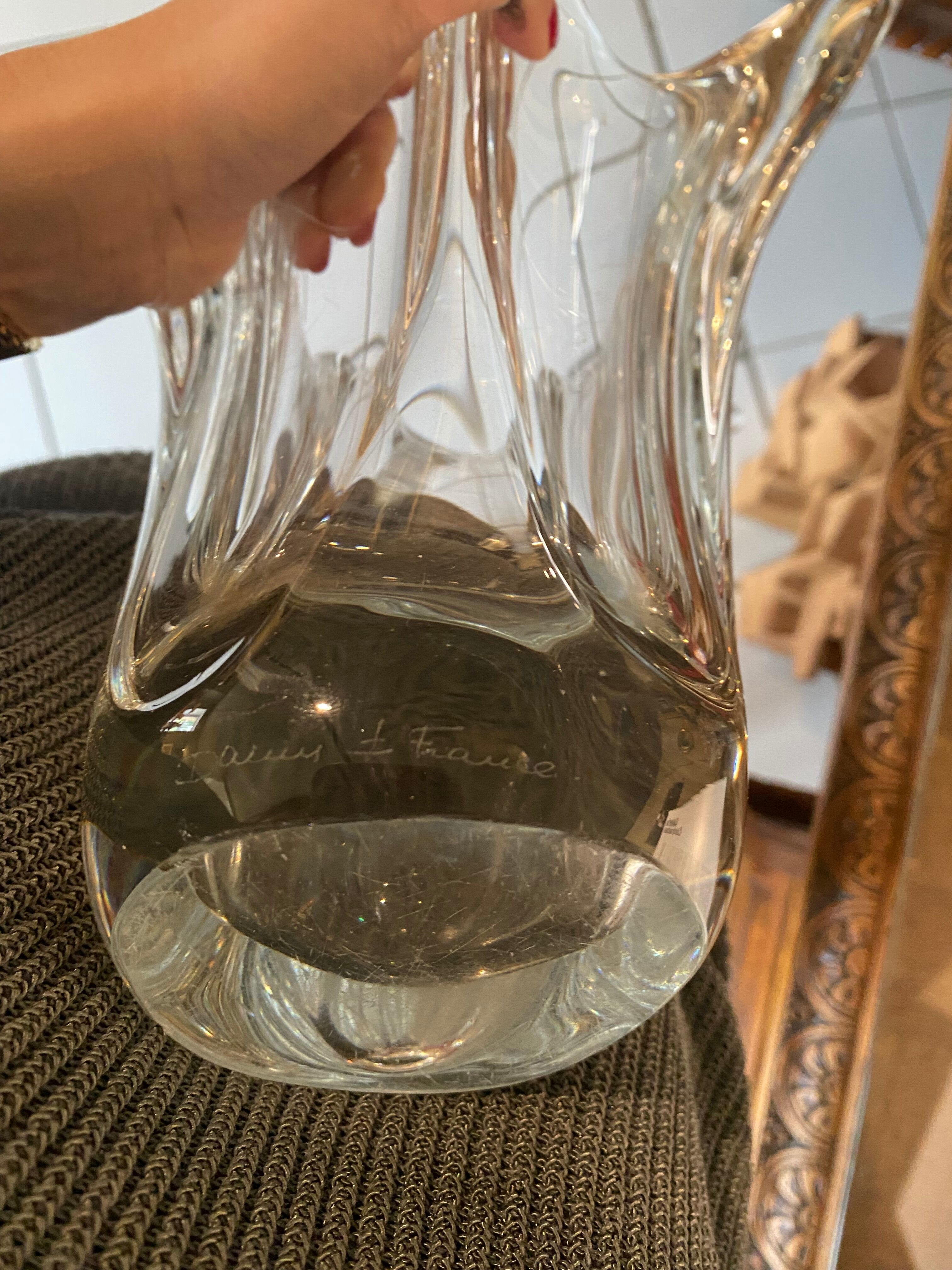 Daum crystal vase