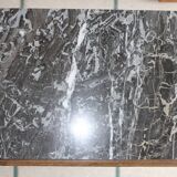 Antique bedside table with marble top