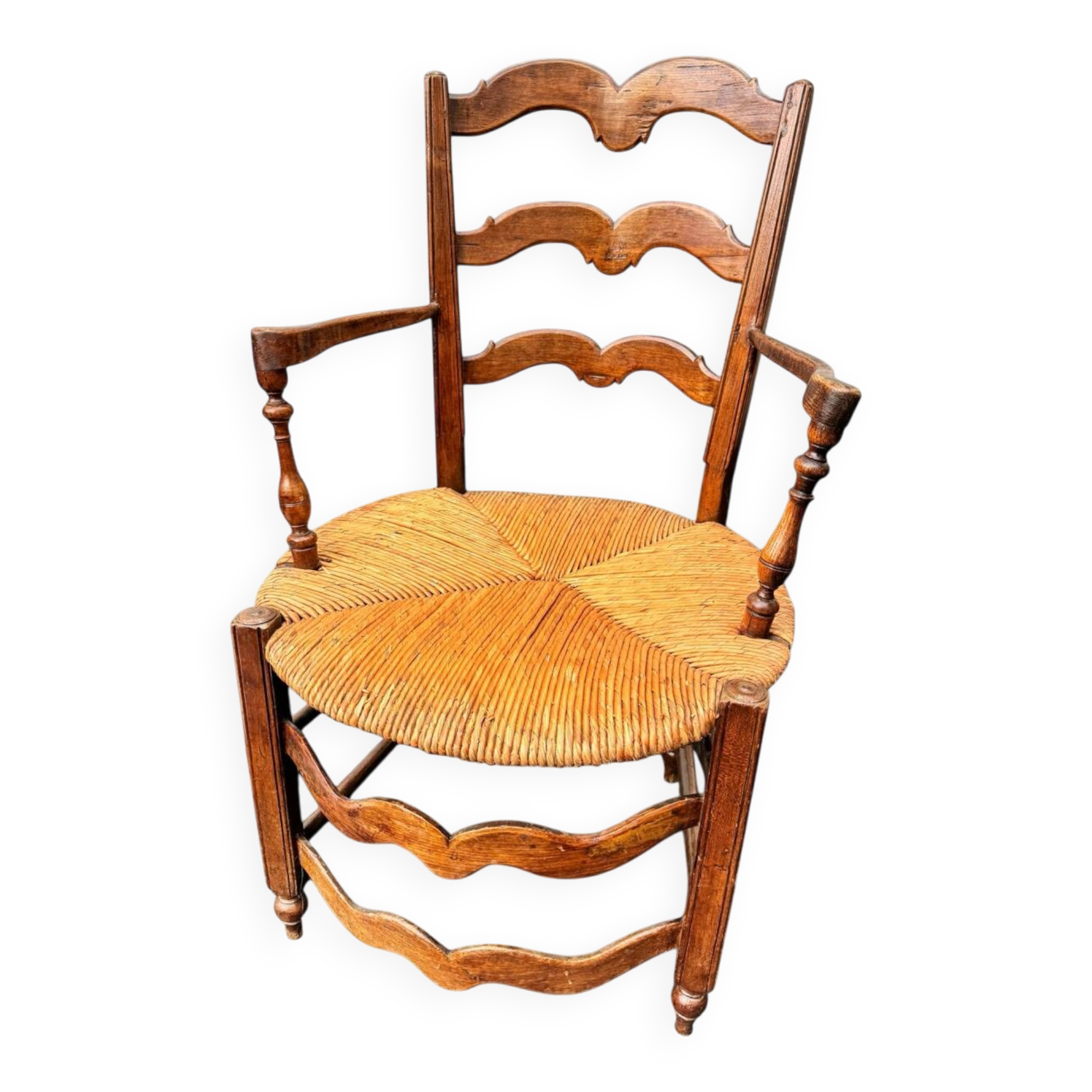 Antique Provençal armchair 18th-19th century regional furniture