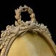 old photo frame, to stand, brass medallion, Louis XVI style, classic chic
