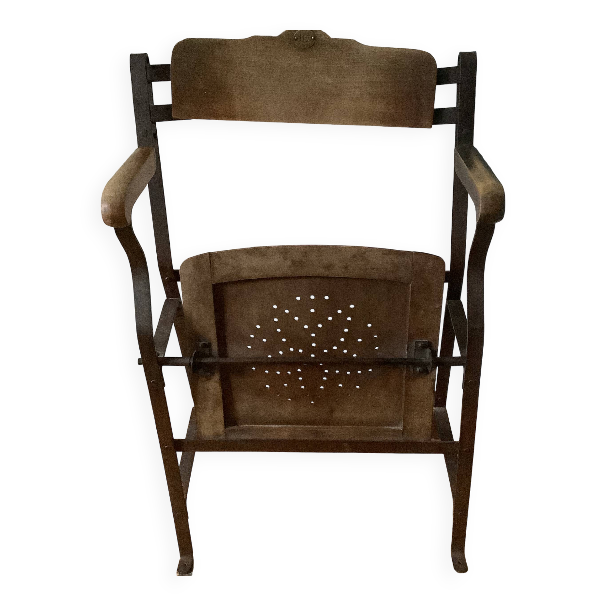 Wooden folding theater chair