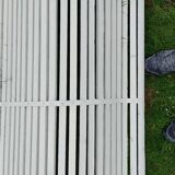 Banc de jardin ancien avec pieds en fer