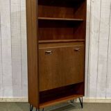 70s Teak Bar Library Shelf