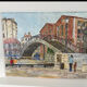 Painting of the lifting bridge on Rue de Crimée in Paris, Roland Hamon