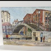 Peinture pont levant de la rue de Crimée à Paris, Roland Hamon