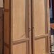 Vintage school cabinet in raw wood