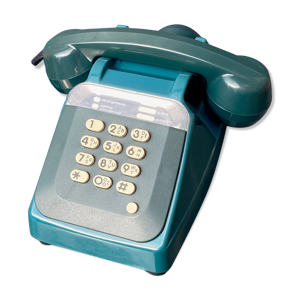 Téléphone vintage 1987 bleu