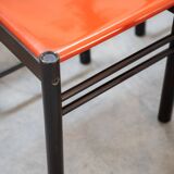 Table and 6 chairs mod. ibisco, 70's/80's