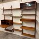 Meuble mural scandinave vintage en teck par Poul Cadovius pour Royal System