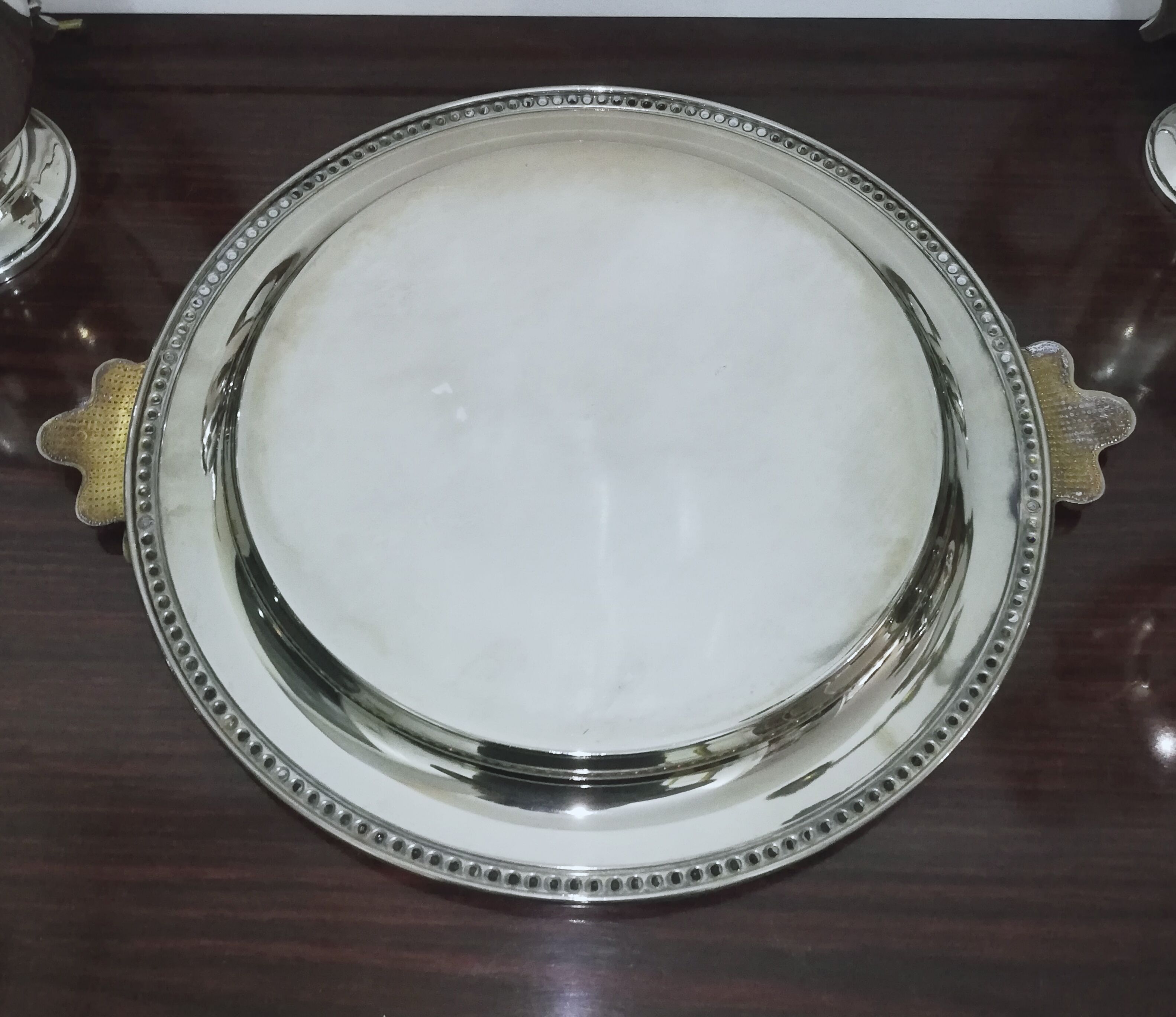 Art Deco style silver metal coffee service