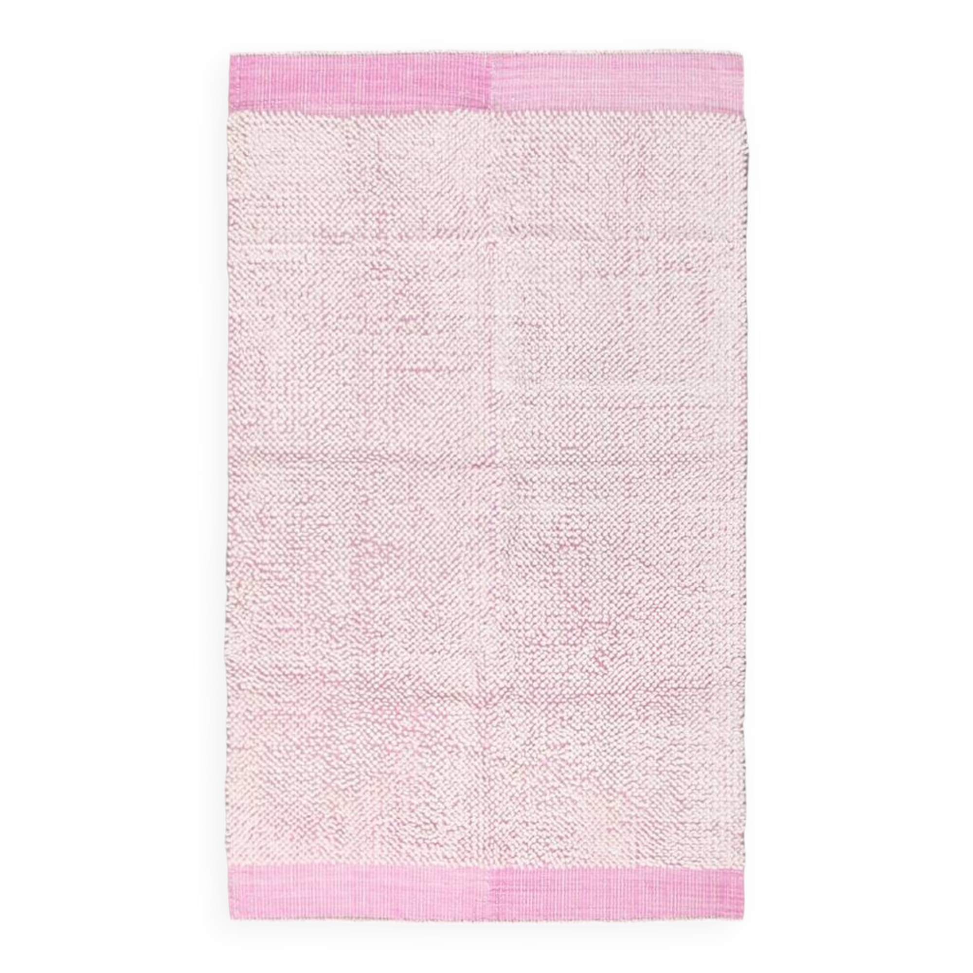 4x7 Shades Of Pink & Beige Handmade Wool Vintage Rug, 129x220Cm SK 34944