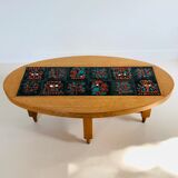 Oval coffee table by Guillerme and Chambron for "Your home", France 60s