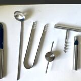 Vintage Stelton Bar Set Design Arne Jacobsen 6 pcs ensemble Design danois