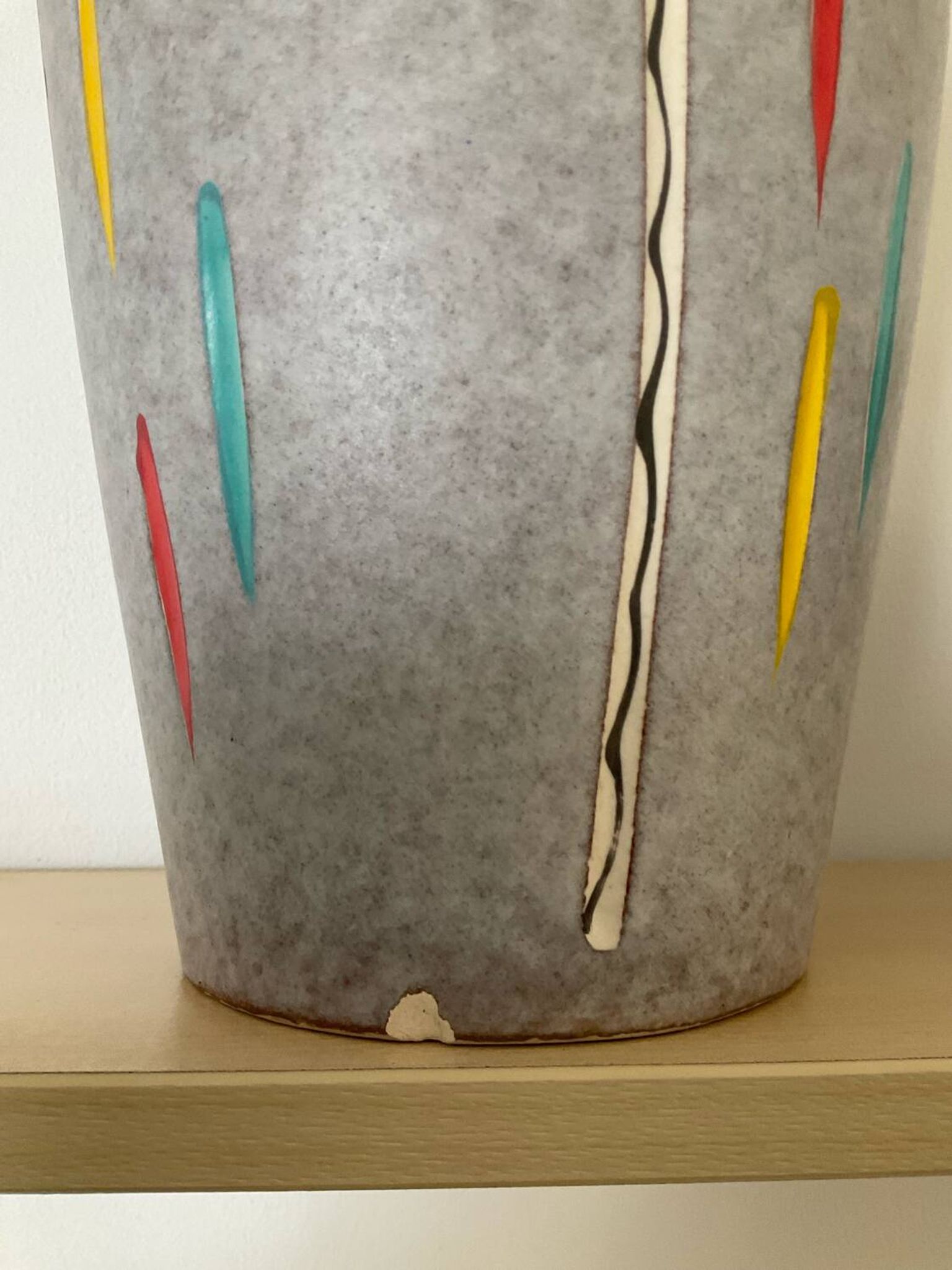 Duo of vintage Scheurich Keramik vases
