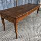 Table de ferme ancienne de style Louis XV avec 2 tiroirs