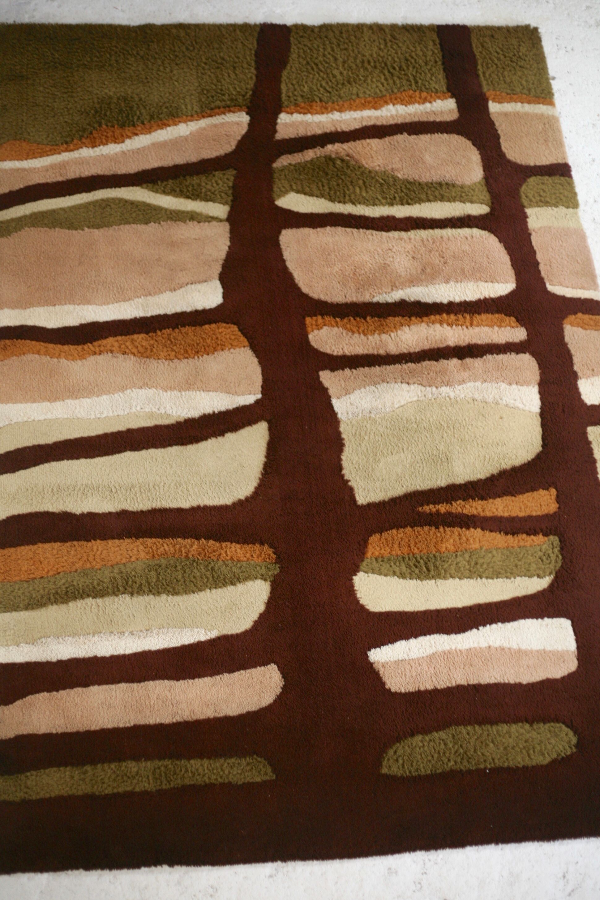 70s rug, published by Adoros, dralon, Germany