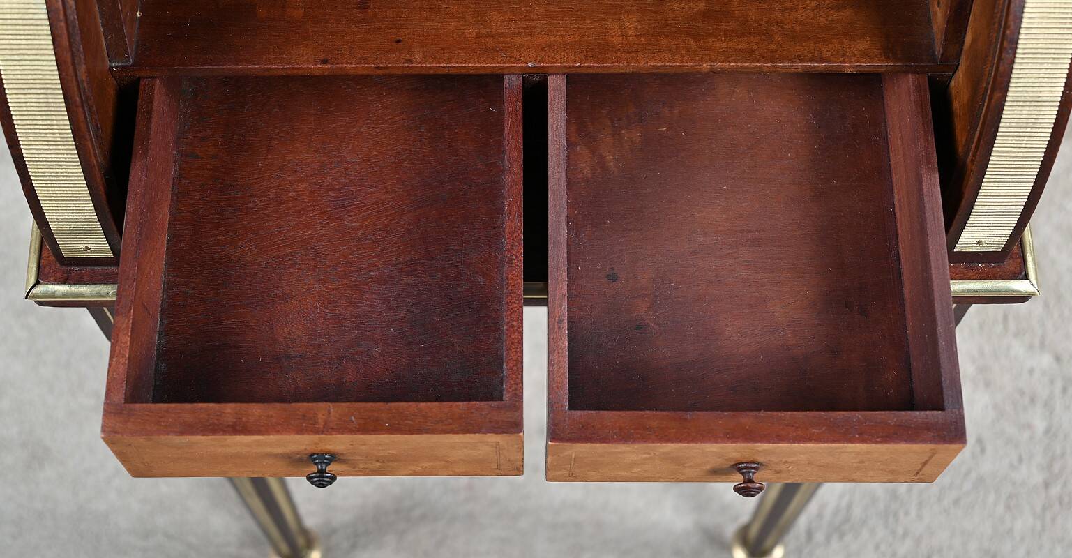 Small mahogany living room furniture, Louis XVI style – 2nd half of the 19th century.